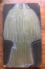 stara płyta drukarska, stara laska drukarska, kobieta z futrzanym pelerem Rzym lata 1970., Fendi