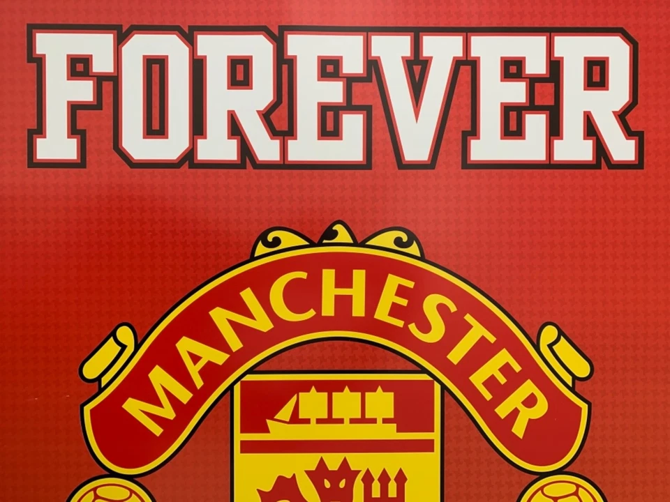 MANCHESTER UNITED, FOREVER UNITED, RED DEVILS, FÚTBOL, PÓSTER AUTÉNTICO 2005. Foto 2 de 4