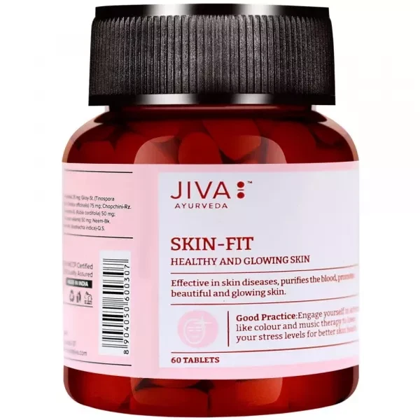 Jiva Ayurveda SKIN-FIT Tablets (60tab) Herbal Ayurvedic Skin Wellness