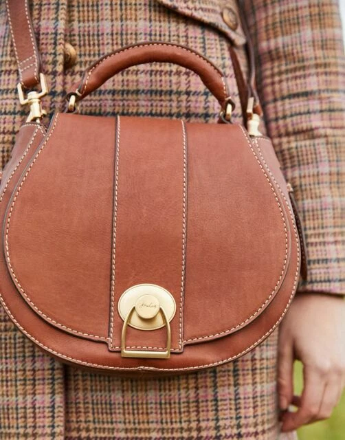 Brown Leather Exterior Crossbody Bags & Handbags for Women