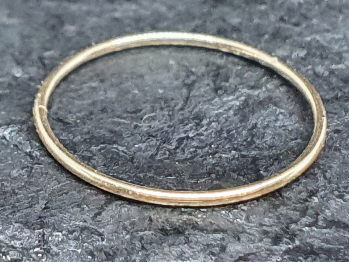 Anello Naso Oro Giallo 9 Carati 10 Mm Anello Cerchio 22 G (0,6 - Foto 3