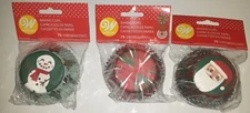 Wilton 225ct Christmas Baking Muffin Cupcake Standard Paper Cups Liners 3 Packs