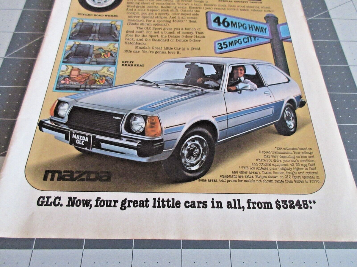 1978 Mazda GLC Sport Great Little Car Vintage Print Ad | eBay