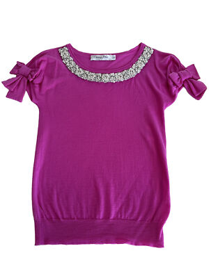 Christian Dior Embellished Wool Top XS