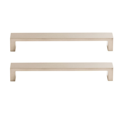 Top Knobs Modern Metro Pull 7'' Center to Center Handle Cabinet Satin Nickel 2-PK