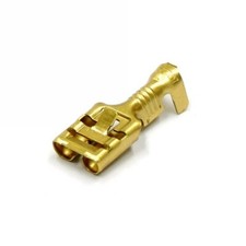 Confezione 100 Pz. FASTON FEMMINA PASSO 6,3MM CON DENTINO DI RITENUTA