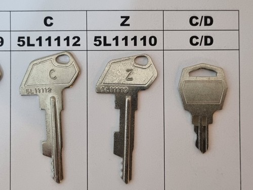 SAM4S Samsung Cash Register Keys set Reg, P, VD, C, Z & Cash Drawer - Picture 4 of 5