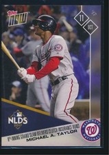 2017 Topps Now #744 Michael A. Taylor Washington Nationals NLDS PR = 492