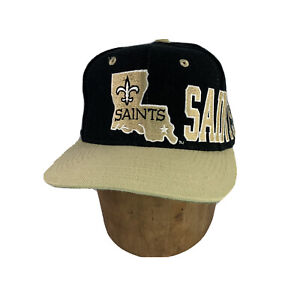 ماسح ضوئي سريع Vintage 90’s New Orleans Saints Snapback Hat Cap Black NFL Football | eBay ماسح ضوئي سريع
