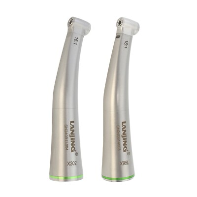 LANJING Dental Endo Handpiece 16:1 Mini Head Contra Angle Fiber Optic ISO E Type