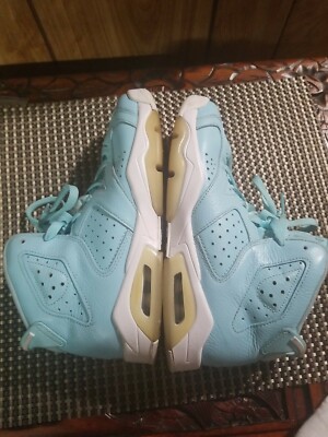 Nike Air Jordan Retro 6  2016 S blue White Size 5.5 Y 543390-407 Pantone