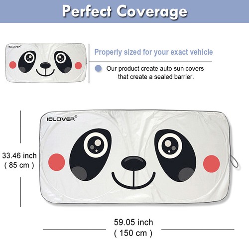 Car Windshield Sun Shade Foldable Large Front Window Visor UV Block Shield Cover - Picture 2 of 8