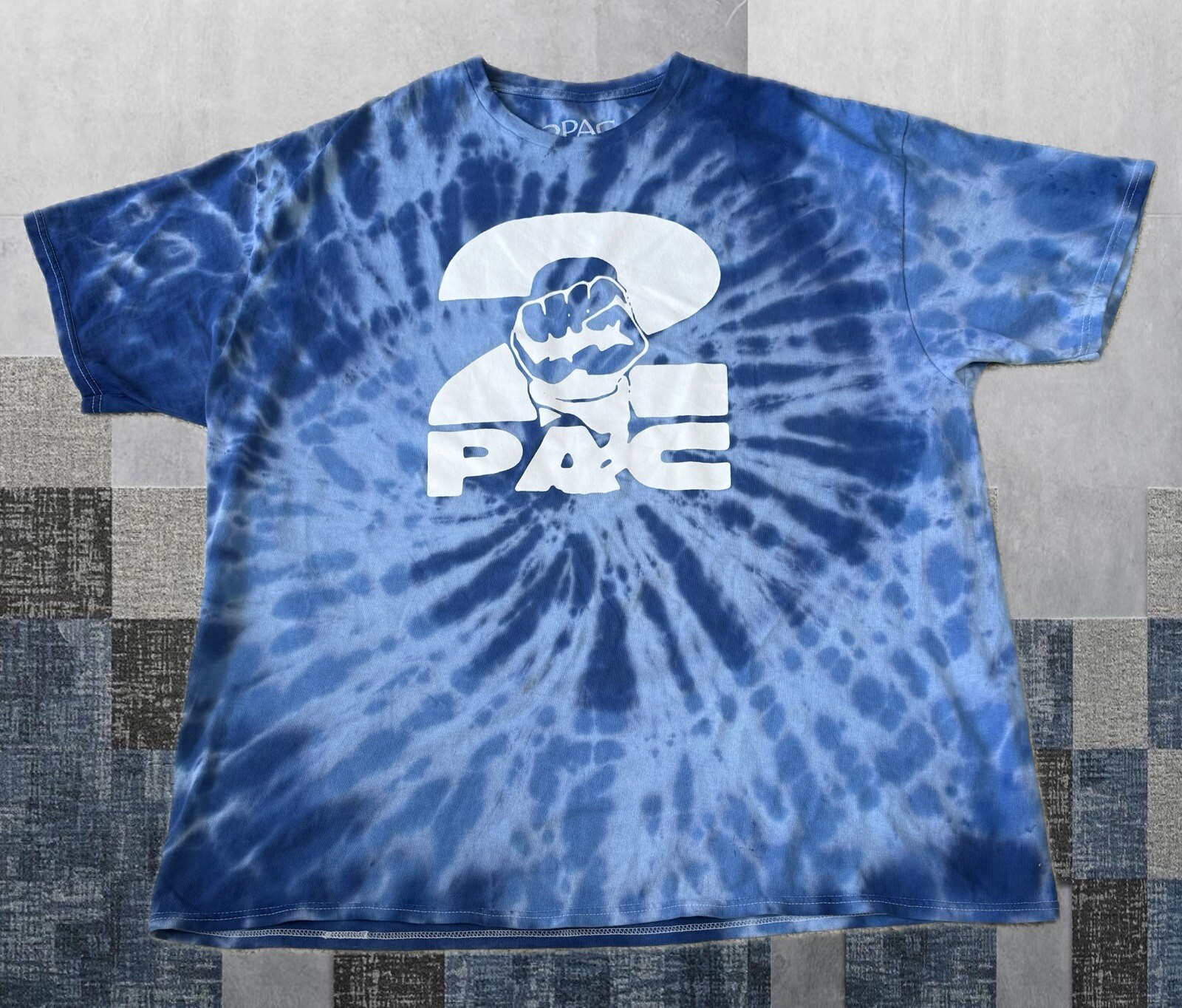 FILA Camicia 2 pezzi 2XL moderna vintage BLU RAP DEATH ROW RECORDS