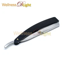 Professional Straight Cut Throat Shaving Black Razor Barber Salon BTS-339