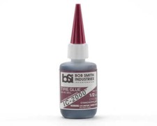 Bob Smith Industries 117 IC-2000 Black Rubber Toughened CA Glue 1/2oz