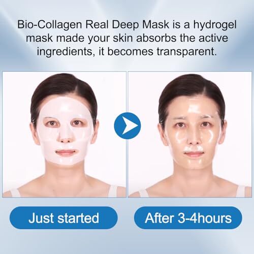 4 Bio Collagen Anti-Wrinkle Moisture Hydrating Lifting Overnight Deep Face Mask - Picture 3 of 8