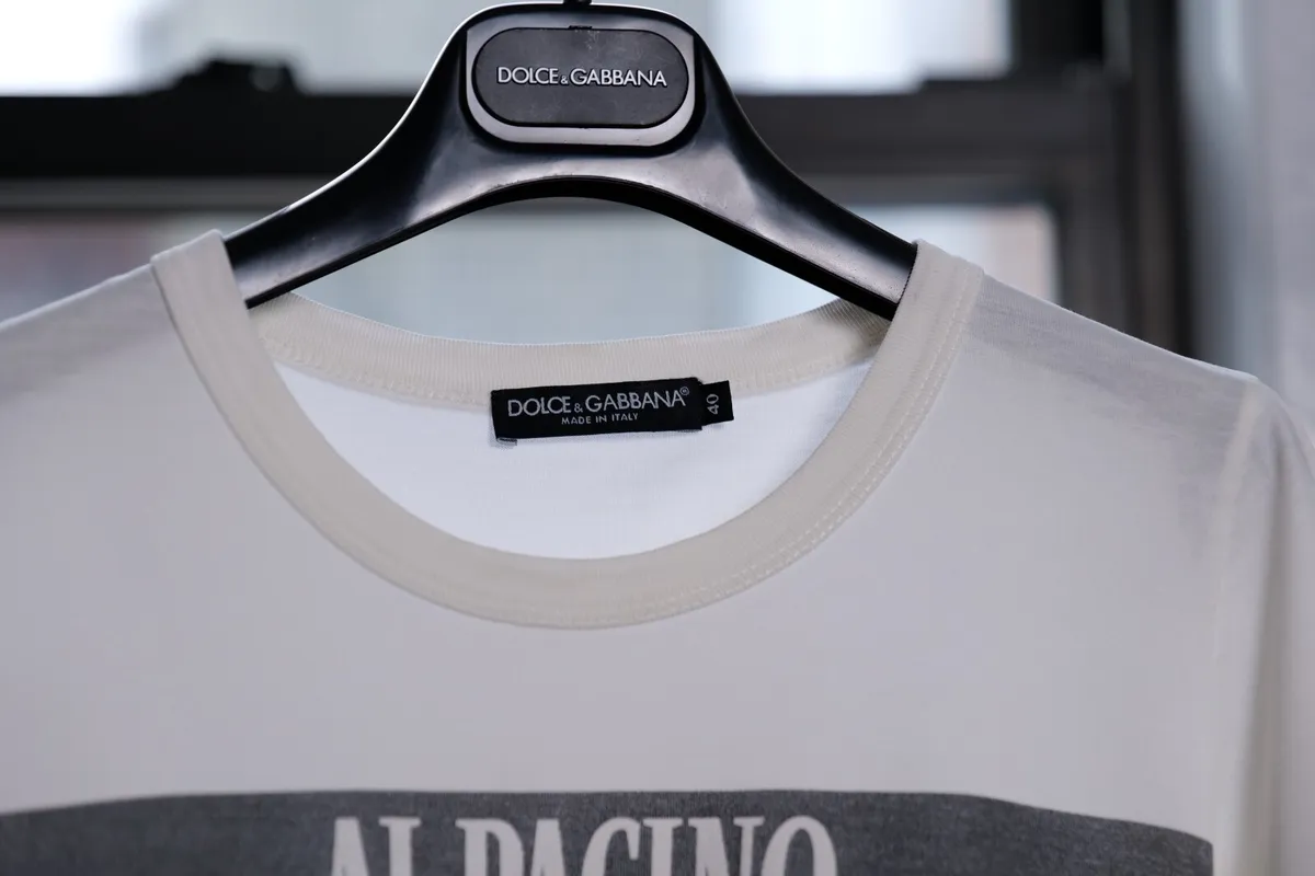 Dolce & Gabbana Vintage Rare White Al Pacino Scarface T-shirt Top IT40