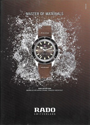 RADO Watch Magazine Print Ad  accessory RADO CAPTAIN COOK