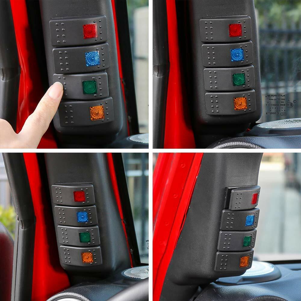 A-pillar 4-switch Panel For Wrangler JK U-Box A-Pillar 4-Switch - Foto 11
