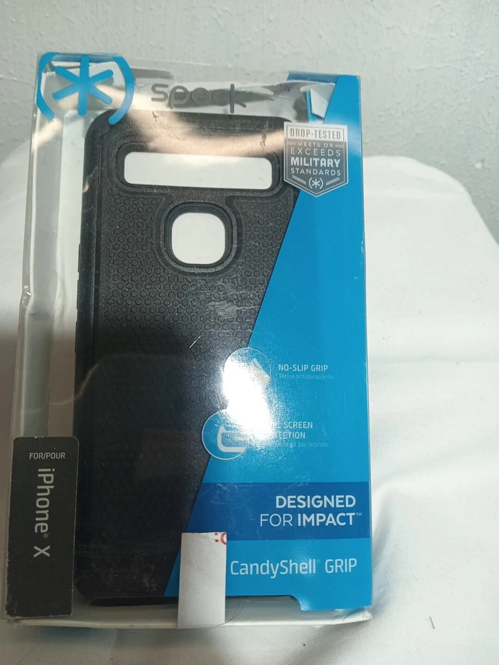 Speck I Phone X Case Protector Candy Shell Grip Designed For Impact i-phone-x. - Image 2 of 4