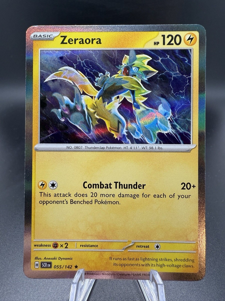 Pokemon TCG - Holo Zeraora 55/142 - Stellar Crown 2024 | eBay Pokemon TCG - Holo Zeraora 55/142 - Stellar Crown 2024 | eBay