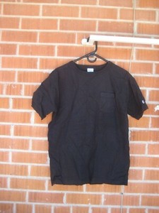 plain black pocket tee
