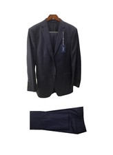 Ralph Lauren NDED21RZD943 Athletic Fit Wool Suit Blue 38Reg 30W