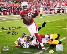 Early Doucet Signed 8x10 Photo Scoring On Packers 51-45 Jan 2010 Playoff Victory