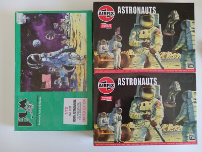 Astronaut Airfix BUM LOT Moon Exploration 1/76 HO 1/71 Space Vehicles Sci Fi
