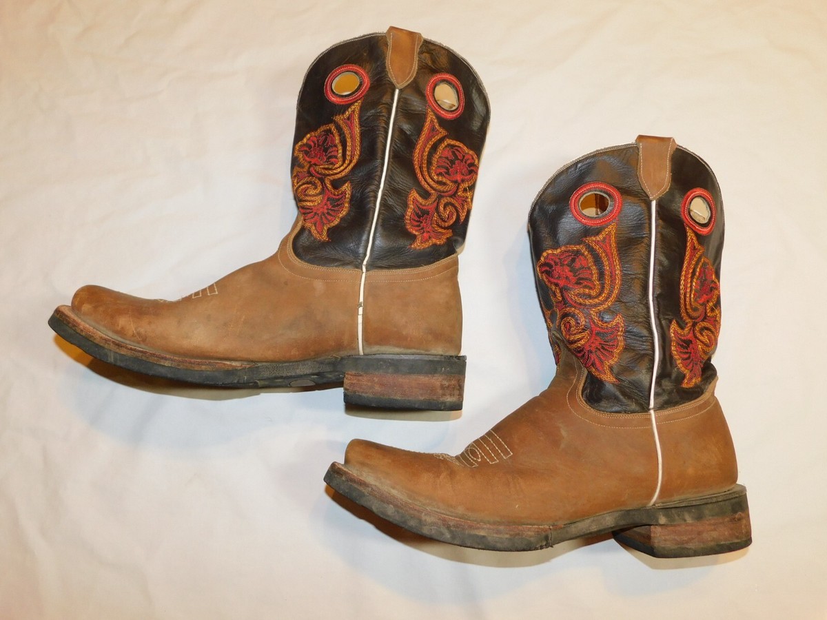 JOHNN WHAYNEE COWBOY BOOTS BROWN SQUARE TOE JHONN WHAYNEE  display picture 3