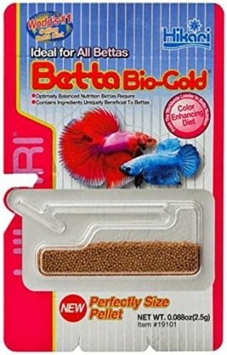 Hikari Betta Bio-Gold Premium Fish Food - Color Enhancing Baby Pellets Pack of 3 - Picture 4 of 10