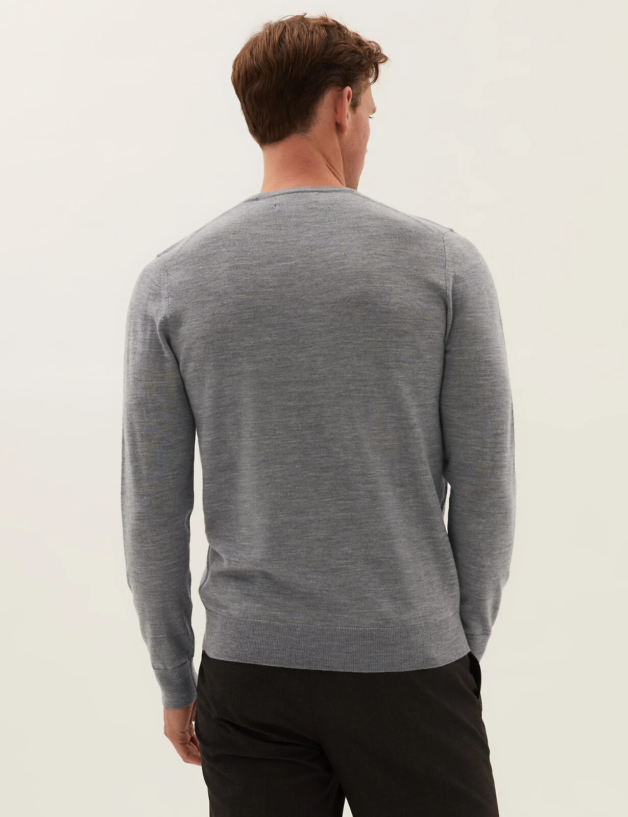3730 Grey Crew Neck Jumper 