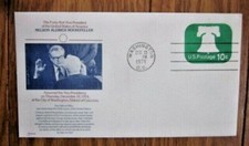 NELSON ROCKEFELLER VICE PRESIDENT INAUGURATION COVER 1974 FLEETWOOD CACHET
