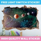SPACE HOLE IN WALL STICKER DECAL DECOR KIDS BEDROOM DECORATION