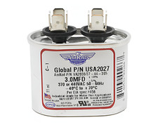 USA Made HVAC Capacitor 7.5 MFD 370/440V Oval Run Start Motor Dual Rated