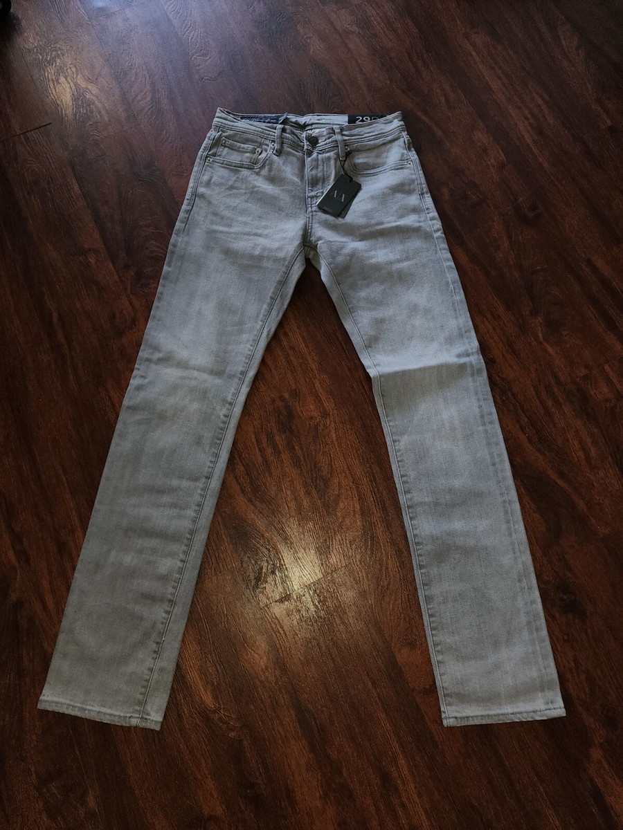 A/X ARMANI EXCHANGE MEN'S SKINNY / JAMBE ETROIT 29R GRAY