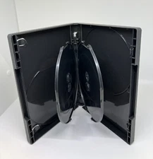 3 PCS HIGH QUALITY NEW 25MM BLACK QUAD 4 DISC DVD CASE, DVD-B25M-OT4X