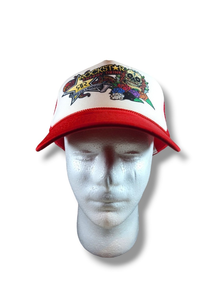 Y2K Rockstar Energy Hat Cap Snapback Trucker Adjustable Mens