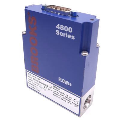 Brooks 4860ABB2C1A1ACB10A 4800 Series Mass Flow Meter, 10bar Max, 1/4''NPTF 24VDC