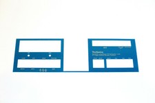 Teal Technics Lower Face Front Inserts For Technics Tape Deck Fits 1500 1506