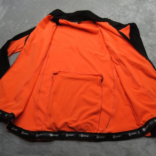 Canari Cycling Jacket Womens Small Orange Colorblock Snowflake Full Zip Fade - Picture 8 of 14