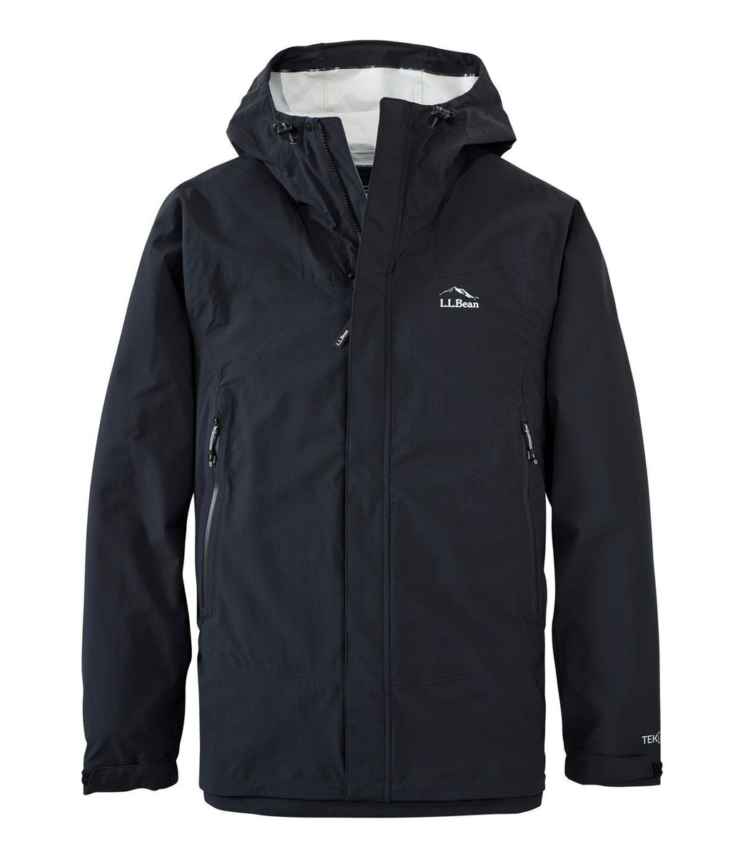 LL Bean Mens Cresta Stretch Rain Jacket Waterproof Black XXL LL Bean Mens Cresta Stretch Rain Jacket Waterproof Black XXL