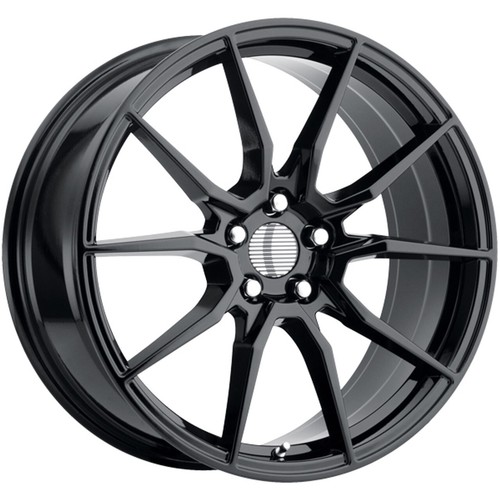 (1) 20x9 +30 Performance Replicas PR193 5x4.5 Gloss Black Wheel - Picture 2 of 2