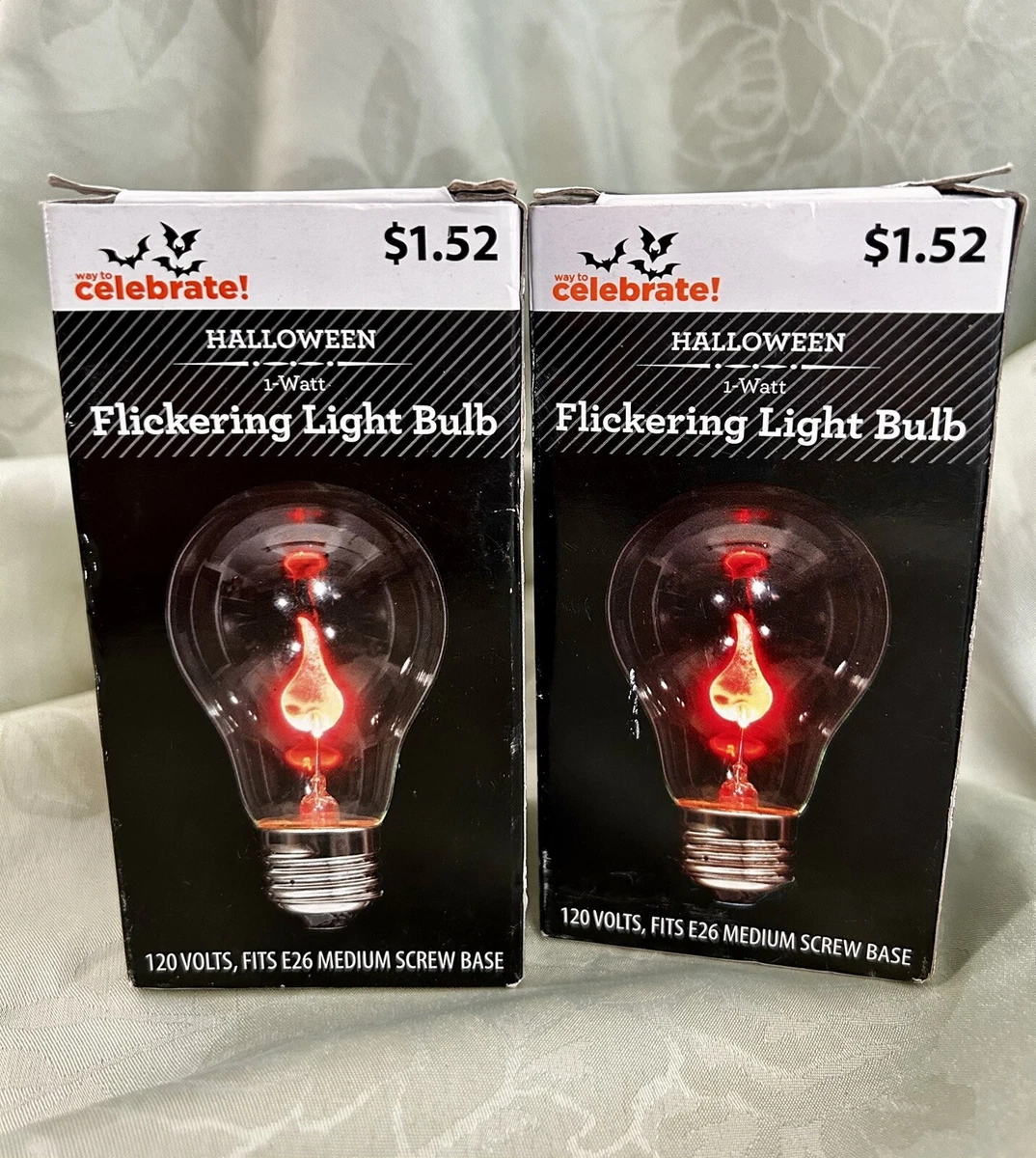 Halloween flickering clearance light bulb