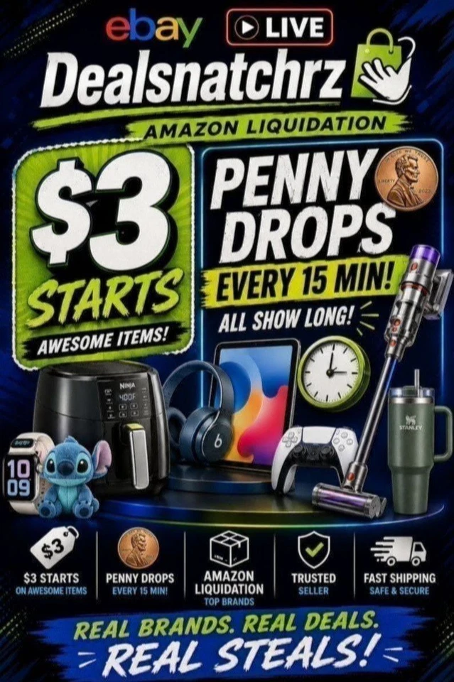 🎯 Deal Snatch! $3 Starts • Penny Drops • Big Brand Finds