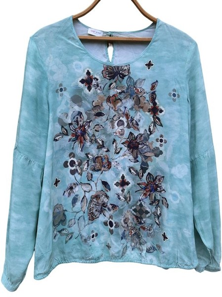 Women Gerry Weber Shirt Turquoise Cotton 44 / XXL