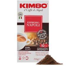 Kimbo Coffee Espresso Napoli Ground Coffee, Medium 250 g (Pack of 1),
