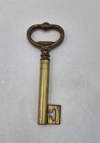 Vintage Large Brass Key Cork Screw/Bottle Opener (4.5" Long) - Picture 4 of 7