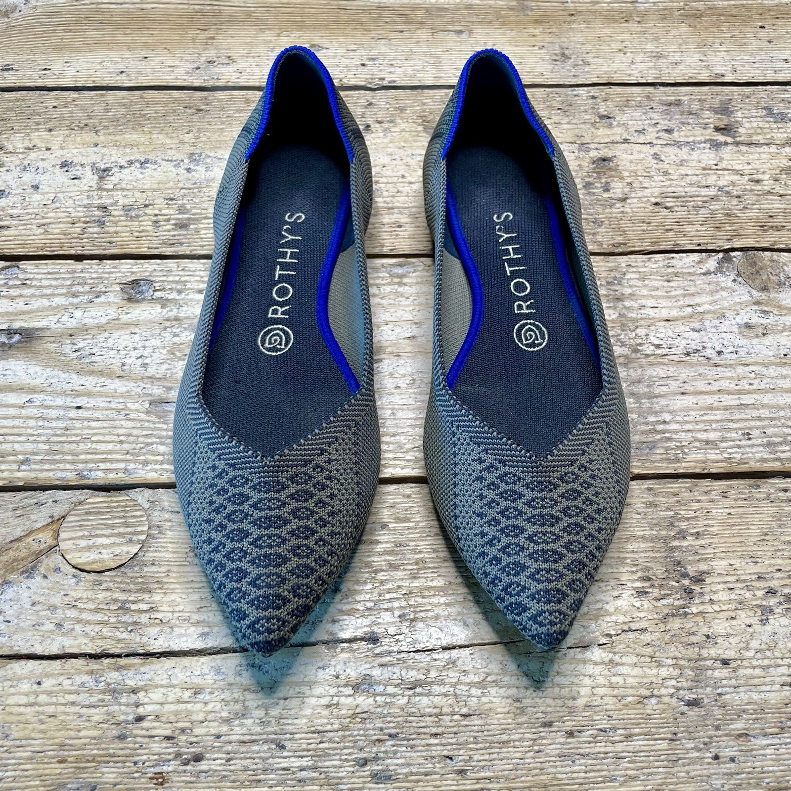 Rothy’s The Point Flats Walnut Python Brown Black… - image 2