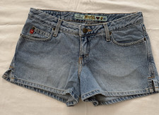 Y2K Vintage Mudd Jeans Denim Distressed Shorts Size 9 Juniors Booty Shorts